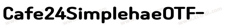 Cafe24SimplehaeOTF字体转换