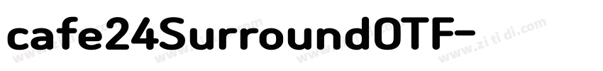 cafe24SurroundOTF字体转换