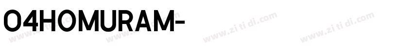 04homuram字体转换