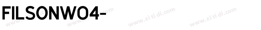 FilsonW04字体转换