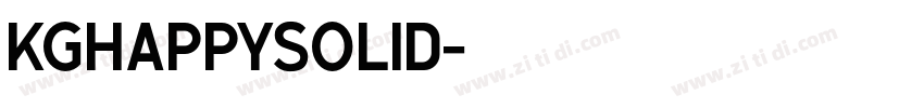 KGHAPPYSolid字体转换