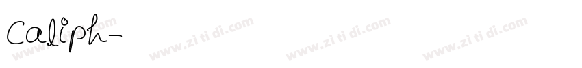 Caliph字体转换