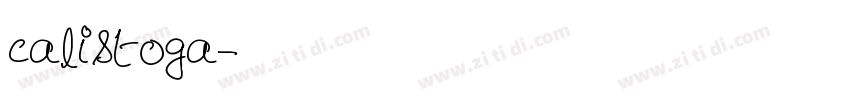 calistoga字体转换