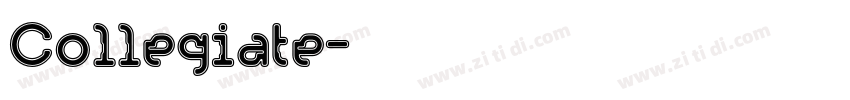 Collegiate字体转换