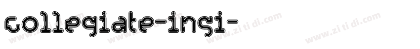 collegiate-insi字体转换