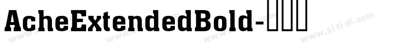 AcheExtendedBold字体转换