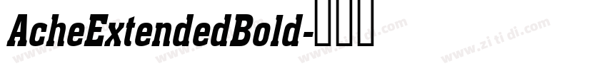 AcheExtendedBold字体转换