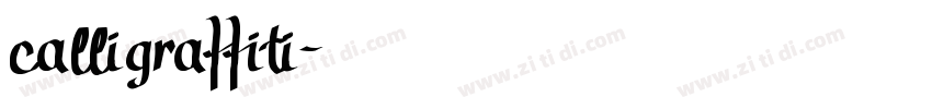 calligraffiti字体转换