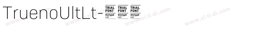 TruenoUltLt字体转换