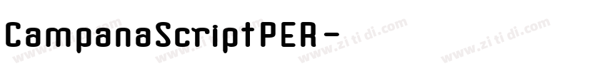 CampanaScriptPER字体转换