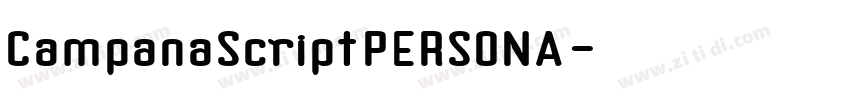 CampanaScriptPERSONA字体转换