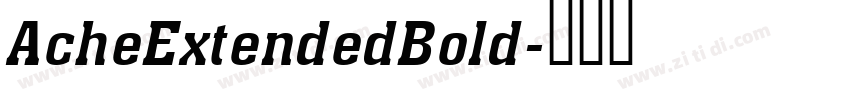 AcheExtendedBold字体转换