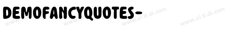 DemoFancyQuotes字体转换
