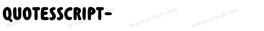 QuotesScript字体转换