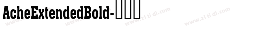 AcheExtendedBold字体转换