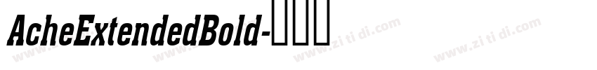 AcheExtendedBold字体转换