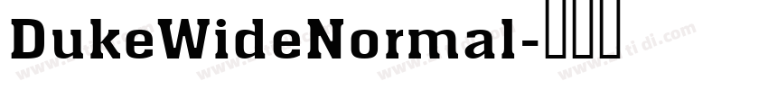 DukeWideNormal字体转换