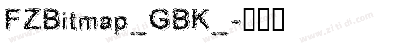 FZBitmap_GBK_字体转换