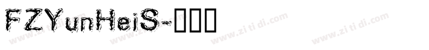 FZYunHeiS字体转换