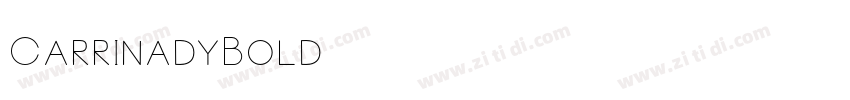 CarrinadyBold字体转换