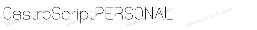 CastroScriptPERSONAL字体转换
