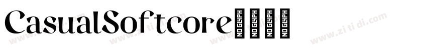 CasualSoftcore字体转换