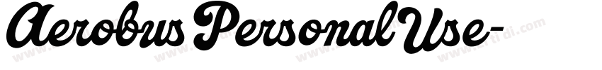 AerobusPersonalUse字体转换