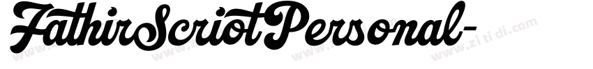 FathirScriotPersonal字体转换