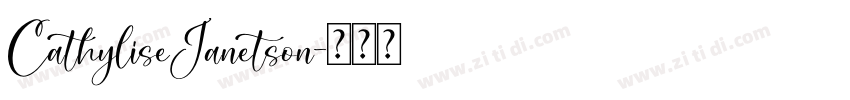 CathyliseJanetson字体转换