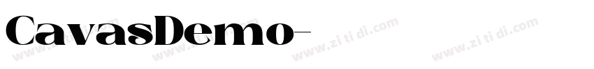 CavasDemo字体转换
