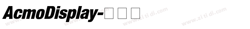 AcmoDisplay字体转换 AcmoDisplay字体转换