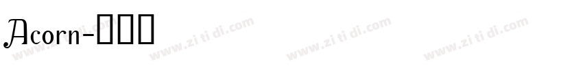 Acorn字体转换