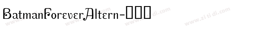 BatmanForeverAltern字体转换
