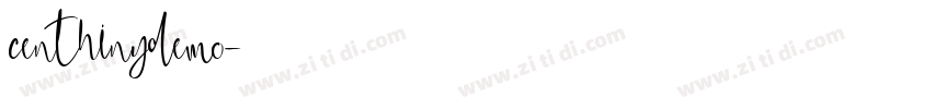 centhinydemo字体转换