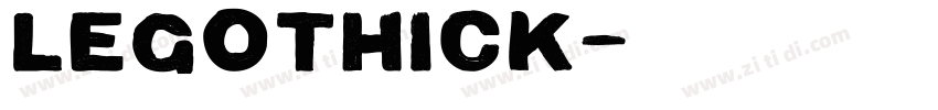 Legothick字体转换