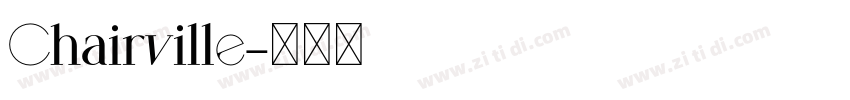 Chairville字体转换