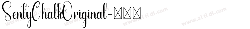 SentyChalkOriginal字体转换