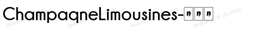 ChampaqneLimousines字体转换