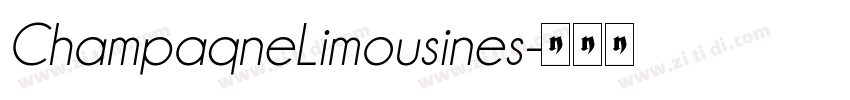 ChampaqneLimousines字体转换