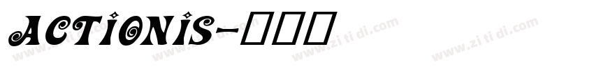 ActionIs字体转换