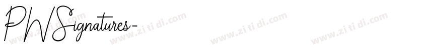 PWSignatures字体转换