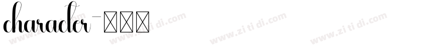 character字体转换