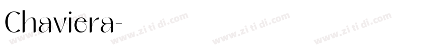 Chaviera字体转换