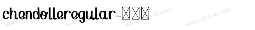chendolleregular字体转换