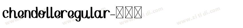 chendolleregular字体转换