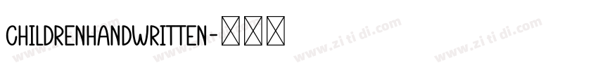 ChildrenHandwritten字体转换
