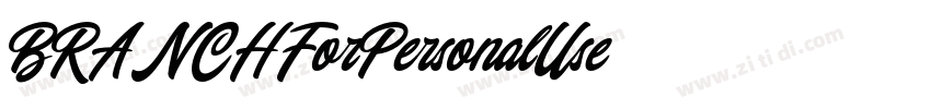 BRANCHForPersonalUse字体转换