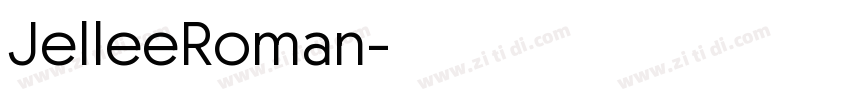 JelleeRoman字体转换