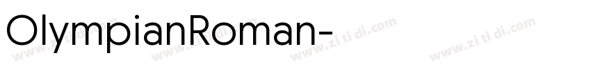 OlympianRoman字体转换