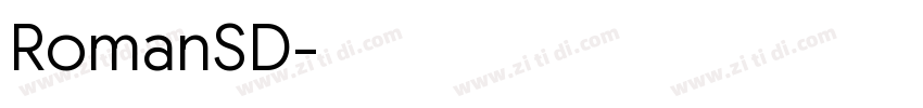 RomanSD字体转换